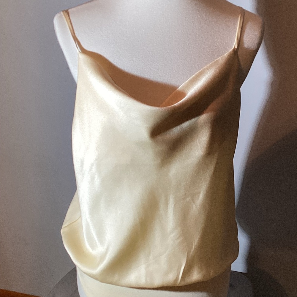 Lulus bodysuit, adjustable spaghetti straps, cowl neckline, blouson style, Large